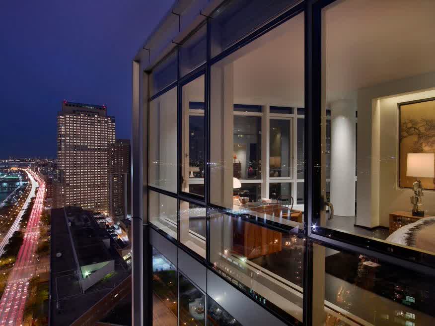 Amazing Penthouse Interior Modern Design With Glass Window Interior Design