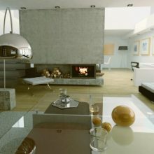 Living Room Thumbnail size Awesome Glass Table Combine With Fireplace For Modern Living Room Design Ideas