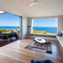 Architecture Thumbnail size Beach Pictures Design Ideas Wooden Laminated Floor Wooden Furniture Big Glass Window Amazing View On Beach House Interior Design With An Open Air And A Set Of Chair Outside The Home