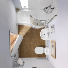 Bathroom Thumbnail size Best Small Bathroom Designs Look Pon Top Picture With Hanger Towel Wall Picture Mirror White Closet Elegance Bathtub Wall Tile Door And Laminating Floor