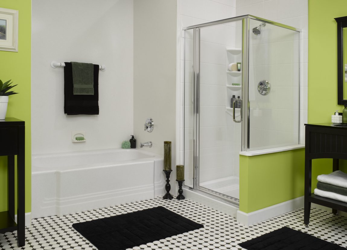 Bathroom Large-size Best Small Bathroom Designs With Little Green And White Wall Hanger Towel Black Fur Rug Floor Wash Stand Mirror Sink Lighting Floor Shower Glass Room Soap Towel And Mini Table Bathroom