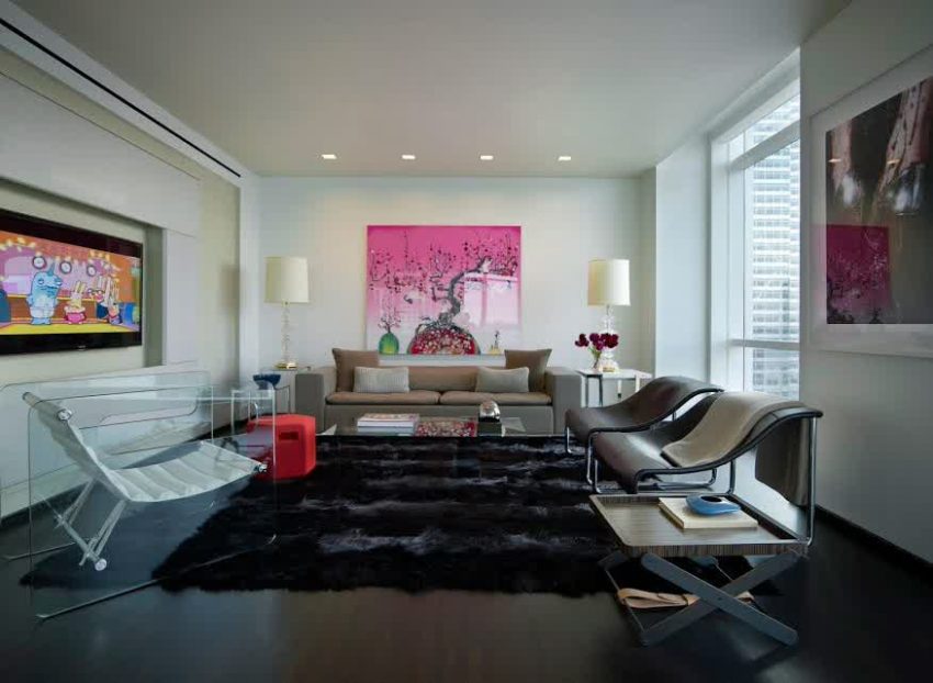 Interior Design Black Carpet And Simple Chair Furniture For Penthouse Interior Modern Design Penthouse Interior Modern Design