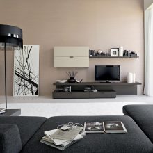 Interior Design Thumbnail size Black Furniture Sofa And Lamp With Black And White Storage For Modern Living Room Design Ideas