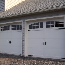 Ideas Thumbnail size Cool White Color Ideas For Sectional Style Garage Door Trim Design With Floor Best Wall Pendant Lamp Best Rooftip Small Window On Garage Grass For Amazing Concept Design For Home Architecture