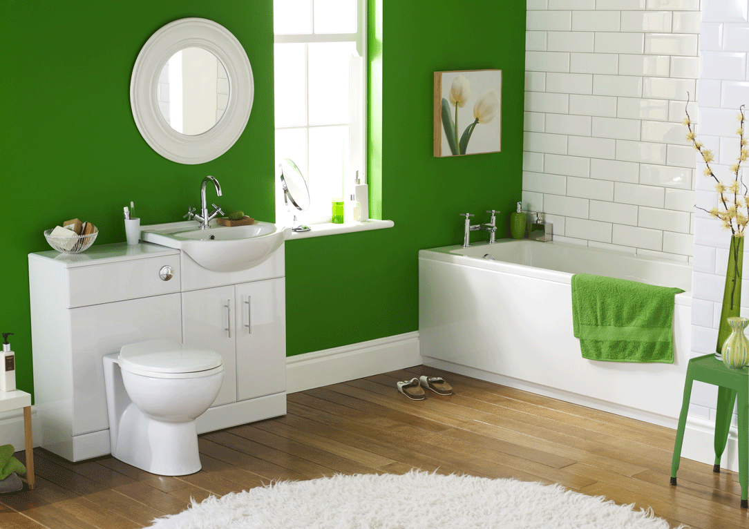 Decorating A Small Bathroom With Closet Chest Of Drawer Varnished Wooden FLoor Sink Faucet Teeth Brush On GlassWall PictureRound MirrorFlowerBathtubFur Rug Sandals And Small Window Bathroom