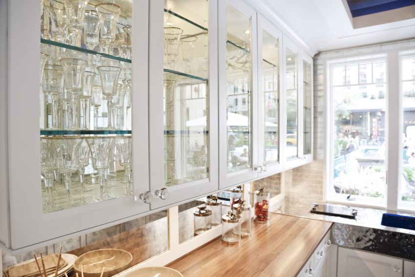 Kitchen Elegance White Color For Kitchen Cabinet Glass Door Wooden Tile Ideas Mini Jar Bowl Cute Glasses Stove And Window For Kitchen Decor  Kitchen Cabinet Glass Door for Diffent Style of Your Design