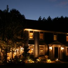 Garden Classic Design Exterior Home Lighting For Garden With Charming Ideas Complete With Lighting Decor Tree Snow And Accessories Exterior Home Lighting For Garden