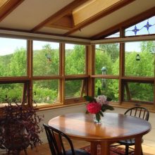 Architecture Thumbnail size Full Of Glass Of Windows Interior Design Idas With Interior Comfortable Sunroom Design With Forest View And Wooden Dinner Table And Glass Windows And Wall Wonderful Sunroom Interior Design