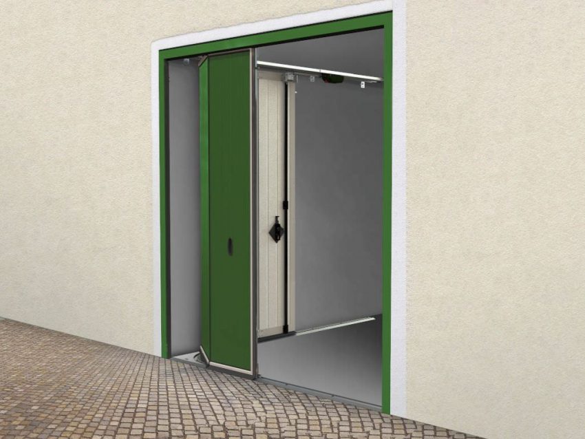 Ideas Medium size Green Slide Garage Aluminium Door Ideas With Sectional Concept Best Floor Modern Home For Best Architecture For Concept And Style Ideas