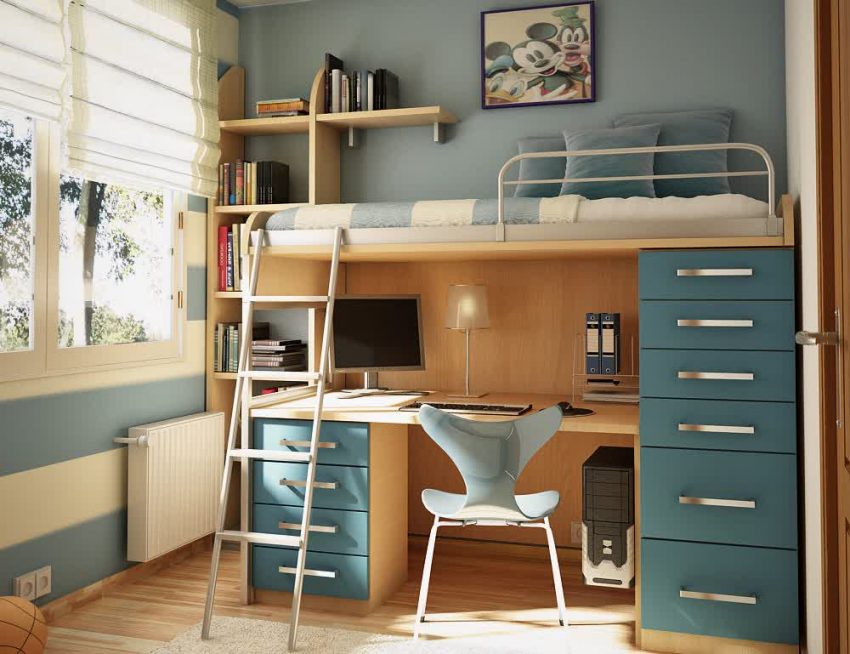 Teen Room Medium size Home Modern Design With Table Computer And Chair Under Bedroom Ideas