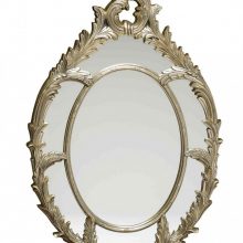 Bathroom Thumbnail size Intriguing Oval Bathroom Mirror Designed In Very Good Shape With Many Unique Carvings In The Whole Side Of The Frame
