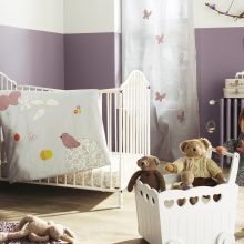 Bedroom Luxury Baby Bedroom Design With Animal WallpaperWall Paint Black Set FurnitureCute Blanket And PillowTowelHand WipesLampWhite CurtainWindowSmall Rug Varnished Floor And Chest Of Drawer Marvelous Baby Bedroom Design