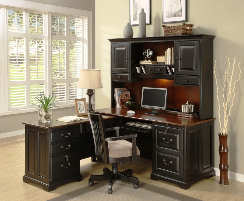 Modern Computer Armoire Desk Design Ideas And Carpet Flooring For Home Office Design Ideas With Drawers And Cabinet And Blind Window And Laminate Flooring With Minimalist Swivel Desk Ideas