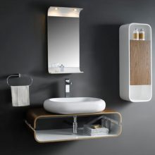 Bathroom Modern Decoration With Floor White Wall Litle Wall Art White Closet Towel Hanger Mirror Wash Stand With Accessories Flower Best Sink Hat And White Cupboard For Small Bathroom Design Ideas Several Tips for Small Modern Bathroom Design Ideas