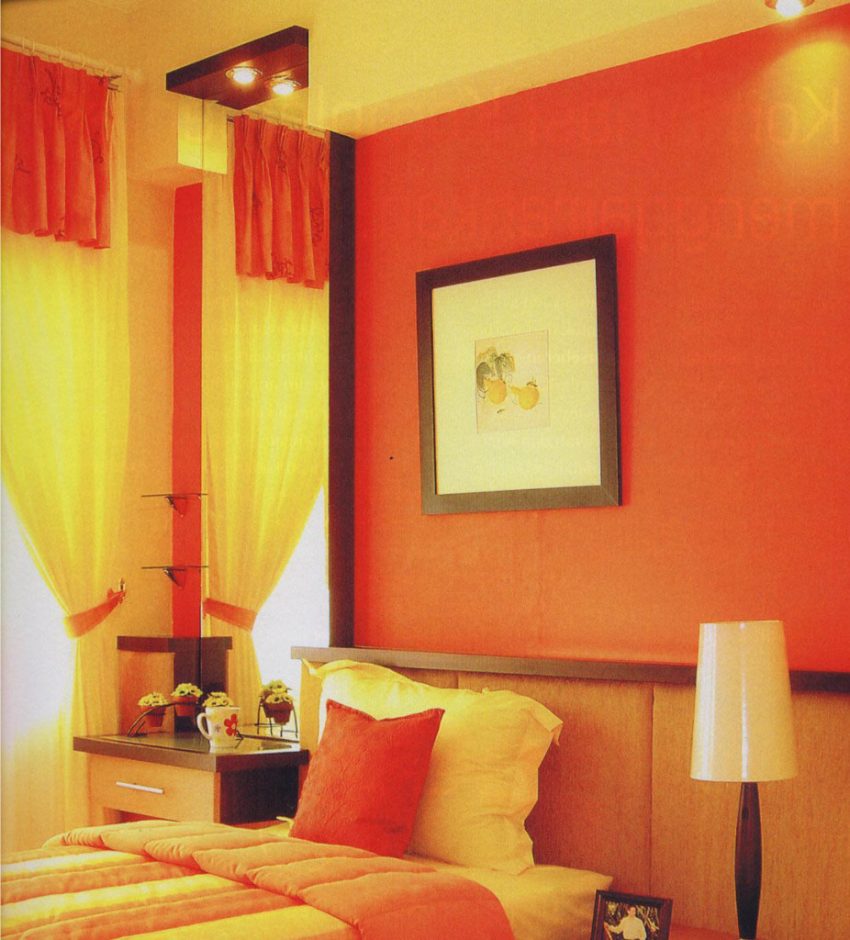 Interior Design Medium size True Color For Wall Interior Bedroom With Curtain Ideas