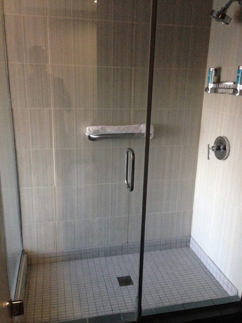 Bathroom Large-size Amazing Gray Ceramic Vertical Subway Tile Wall Stas Well As Up Shower Escorted By Single Frameless Swing Entry Door In Small Space Bathroom Decors Superb Stas Well As Up Shower Escorted By Enclosure Bathroom