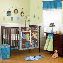 Bedroom Thumbnail size Baby Crib Bedding By Quilt Chest Of Drawer Toys Desk Lamp Also Waste Container Laminate Flooring Style Carpet Also Curtain Also Green Wall Style