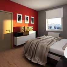 Furniture + Accessories Thumbnail size Beautiful College Apartment Bedroom Design On Apartments With Small Apartment With Ultra Modern Bedroom Unique Hidden Bed Interior And Wooden Floor Ceiling