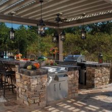 Kitchen Thumbnail size Classic Lantern Pendant Lighting As Well As Fantastic Stone Exposed Has Well Assome Outdoor Kitchen Exteriors Winsome Picture Of Outdoor Kitchens By Premier Deck