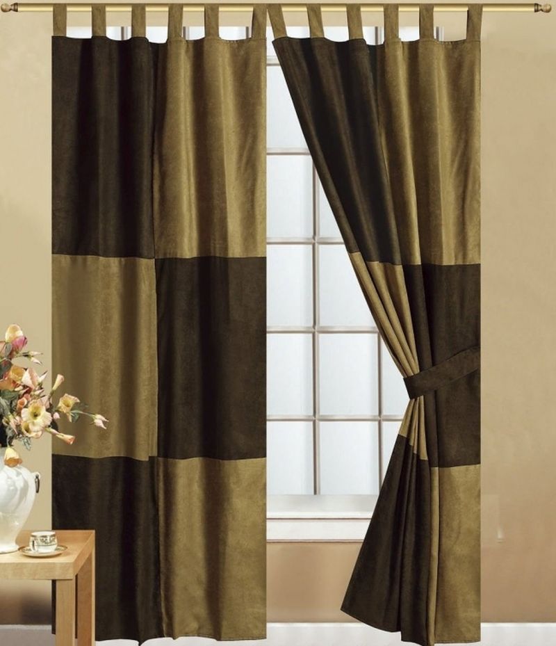 Elegance Dark And Light Brown Color Ideas For Design Curtain For Small Window Design Small Wooden Table Glass Vase Flower Best Wall Paint Ideas Flooring And Several Thing For Amazing Looking Living Room Living Room