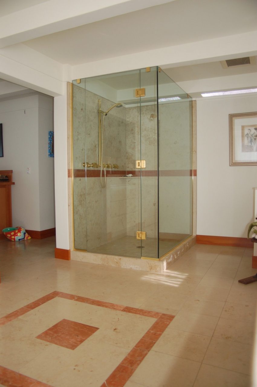 Bathroom Glorious Frameless Shower Enclosures Clear Glass Entry Door Escorted By Graymarble Wall Tile As Decorate Small Stas Well As Up Shower As Well As Large Open Plan Apartment Bathroom Schemes Famous Large Modern Bathroom Ideas