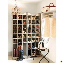 Furniture + Accessories Thumbnail size Luxury Wooden Stained Shoe Storage Cabinet On Best Wall Paint Ideas With Modern Chandelier Several Boxes Small Table Fo Bag Round Mirror Best Stained Flooring For Modern Furniture Home Designing