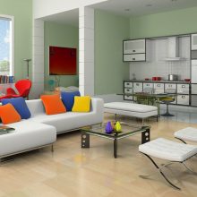 Furniture + Accessories Apartments Exquisite Rainbow Colored Curtains Escorted By Teenage Apartment Decor Multi Colored Sofa Slipcovers Of Apartments As Well As Chic Glass Table On Pink Floral Rug Also Cute Pink Floor Multi-Color Sofa of Modern Sofa Bed Designs