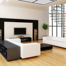 Apartment Decoration Ideas Interior Apartment Furniture Interactive Studio Apartment Interior Design With White Velvet Sofa And Grey Furry Carpet Also Rectangular Glass Inspiring All-In-One-Room Apartment