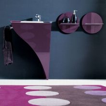 Bathroom Thumbnail size Amusing Happy Bathroom Furniture Purple Rug Purple Sink Ideas