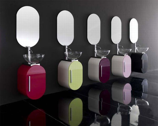 Furniture + Accessories Large-size Amusing New Flux Collection Colorful Bathroom Collection Flux Furniture + Accessories