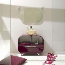 Furniture + Accessories Thumbnail size Colorful Bathroom New Flux Collection Purple Drawers