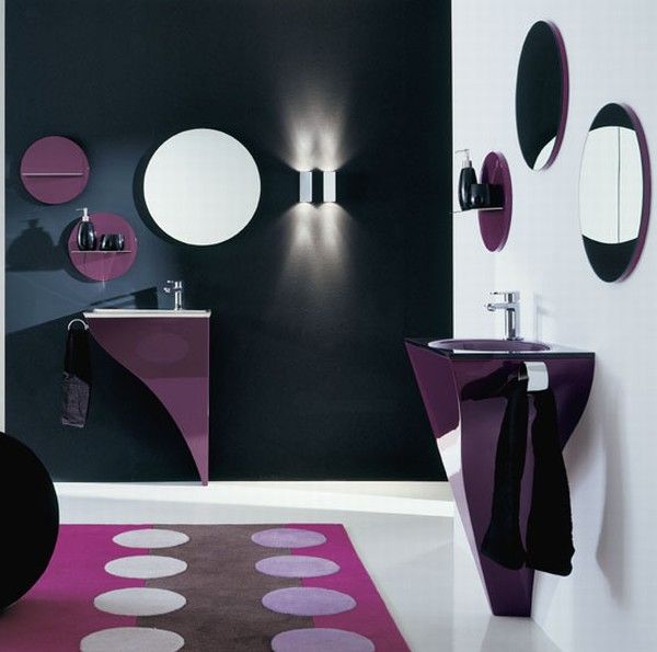 Cozy Happy Bathroom Furniture Smart Light Colorful Carpet Bathroom