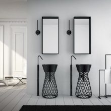 Bathroom Thumbnail size Creativity Into The Bathroom Black Towels Hanger