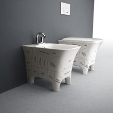 Bathroom Creativity Into The Bathroom Design Ideas Black and White Bathroom Design comes with the Modern Ideas