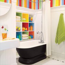 Bathroom Thumbnail size Fresh Rainbow Tiles Bathroom Colour Cabinet Black And White Bathtub