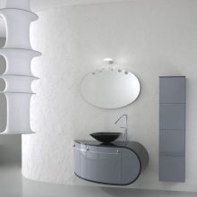 Bathroom Purple Modern Sink Light Frame Mirror Bathroom Design Stunning Modern Bathroom Design in Simplicity