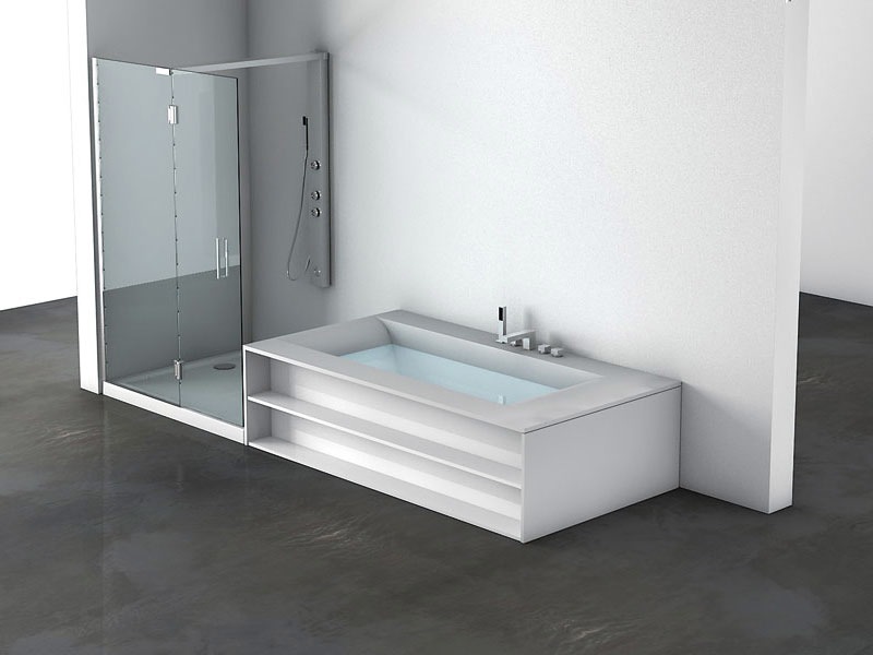 Innovative Bathroom White Bathtub Furniture Design Bathroom