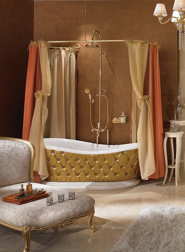 Bathroom Lineatre Bathroom Gold White Rug Original Bathtubs Lounge Design Elegant Classic Bathroom That Is Luxurious