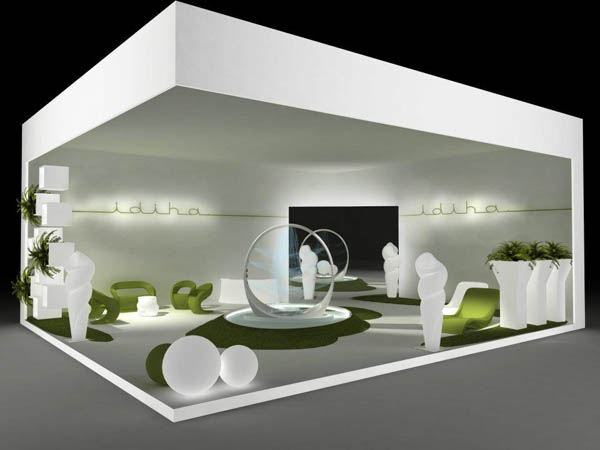 Loop Shower Luxurious Multisensorial Experience Green Long Sofa Bathroom
