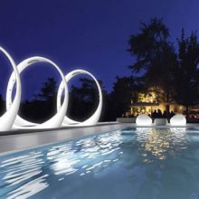 Bathroom Loop Shower Luxurious Multisensorial Experience Luxury Pool Loop-Shower-Luxurious-Multisensorial-Experience-Blue-Light