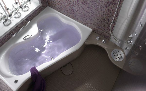 Bathroom Large-size Luxury Bathroom Ridea Bathroom From Spiritual Mode White Tub Pixeled Wall Bathroom