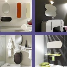 Furniture + Accessories Fresh Orange And White New Flux Collection Bathroom Modern Decoration Design with Interesting Furniture