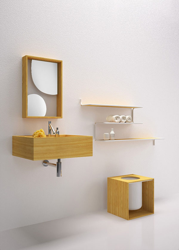 Nendo Bathroom Collection Wooden Sink Ideas Ideas