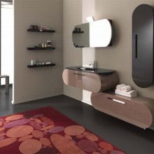 Furniture + Accessories Fresh Orange And White New Flux Collection Bathroom Modern Decoration Design with Interesting Furniture