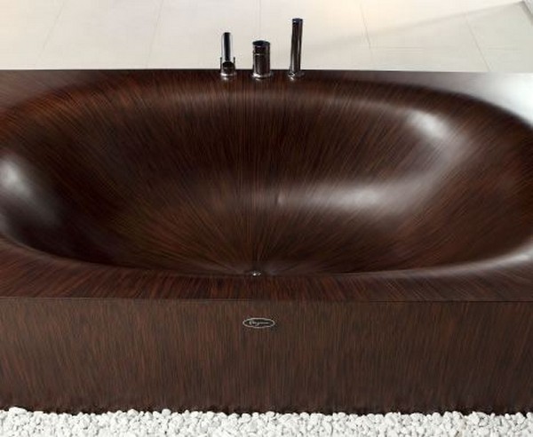 Bathroom Wooden Bathtub Details Stainless Steel Faucet Design Fabulous Design of Wooden Bathtub