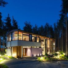 Architecture Thumbnail size Amazing Eco Friendly Transparent Hilly Home Design With Stunning Outdoor Lighting And Shady Forest