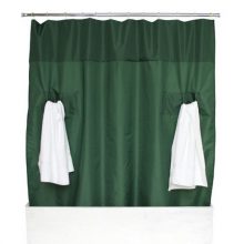 Bathroom Awesome Green Front Full Utility Shower Curtains Ideas Bathroom captivating-Silver-Pocket-Utility-Shower-Curtains-shavers-bathroom