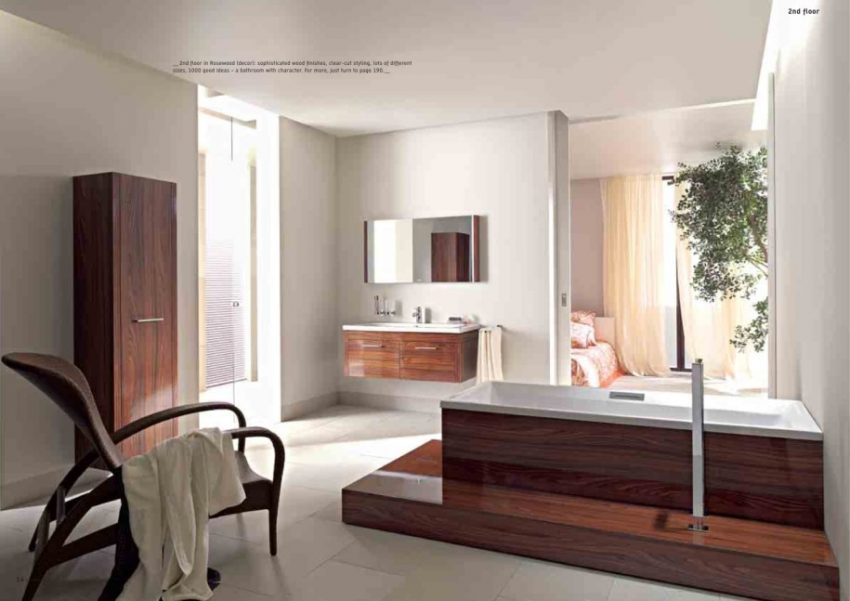 Bathroom Large-size Brilliant Wooden Panels Bathroom Bathtubs Decorating Interior Ideas 915x647 Bathroom