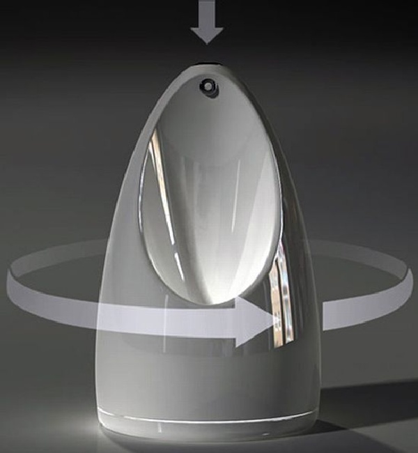 Flick Button Toilet Modern Toilet Grey Background Bathroom