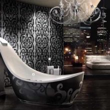 Bathroom Luxury Purple The Shoe Floor Glossy Purple Bathtub Design Creative Shoe Bathtub as Enchantments